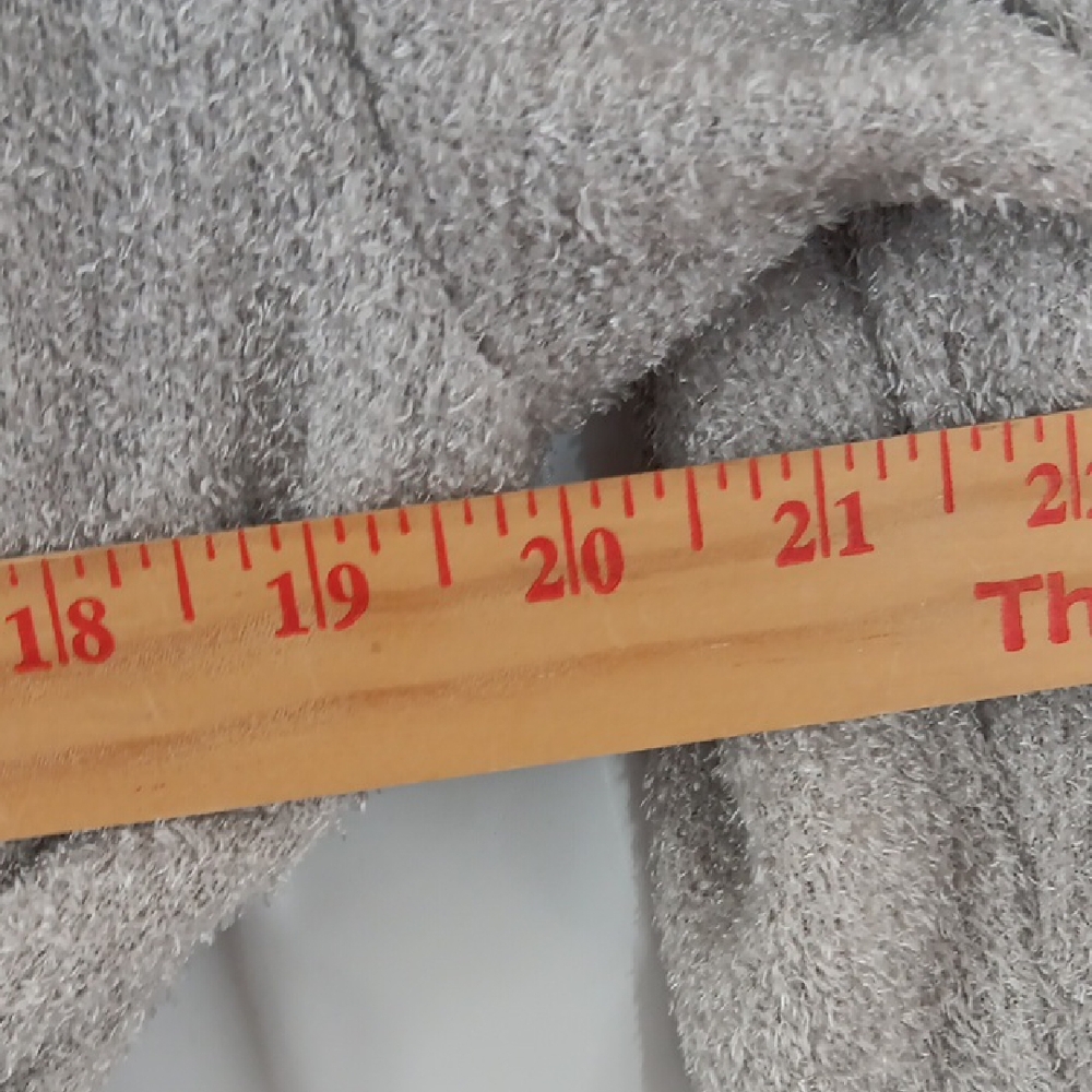Muk Luks Cardigan Women's Size Medium Soft Taupe Wrap Front Closure - Picture 2 of 9